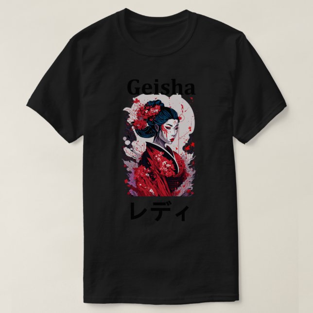 Camiseta Garota Geisha (Frente do Design)