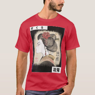 Camiseta Garota Geisha Japonesa Cultura Kawaii Kimono S