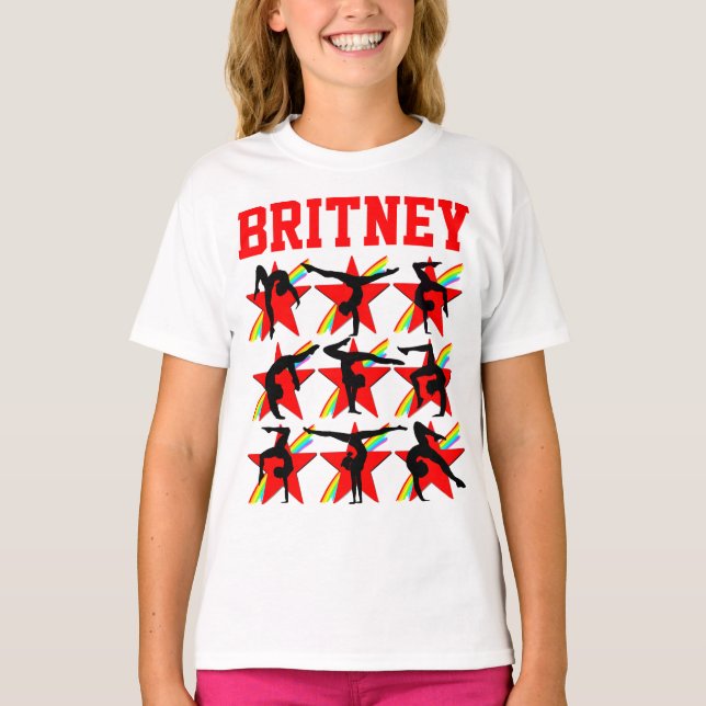 Camiseta GAROTA GINÁSTICA PERSONALIZADA bonito (Frente)