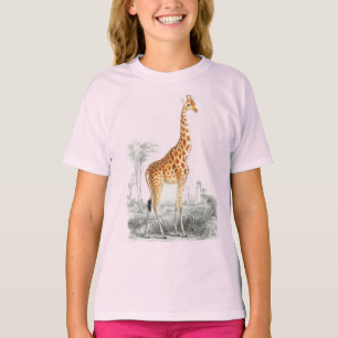 Camiseta Garota-girafa-gira-branca