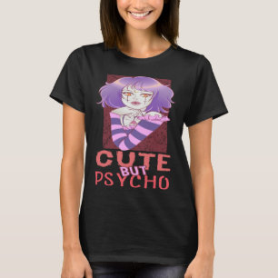 Camiseta Garota gótica pastel psicótica, mas simpática
