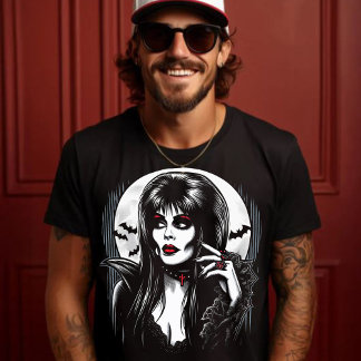 Camiseta Garota Gótico assustadora