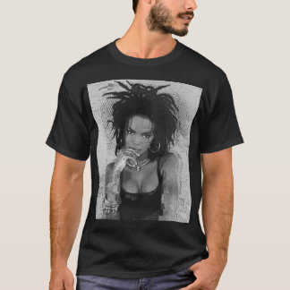 Camiseta Garota Gráfica Que Ama O Estilo De Cantor Do Compo