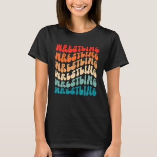 Camiseta Garota Groovy de Luta Livre Retro Hippie Boho dos