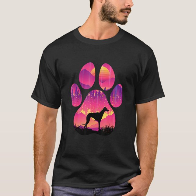 Camiseta Garota italiana de galgos Mãe Pai de Cães Homens (Frente)