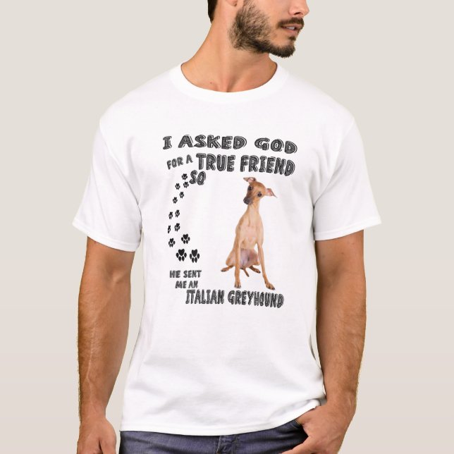 Camiseta Garota italiana Greyhound Mãe, Arte Pai, H (Frente)