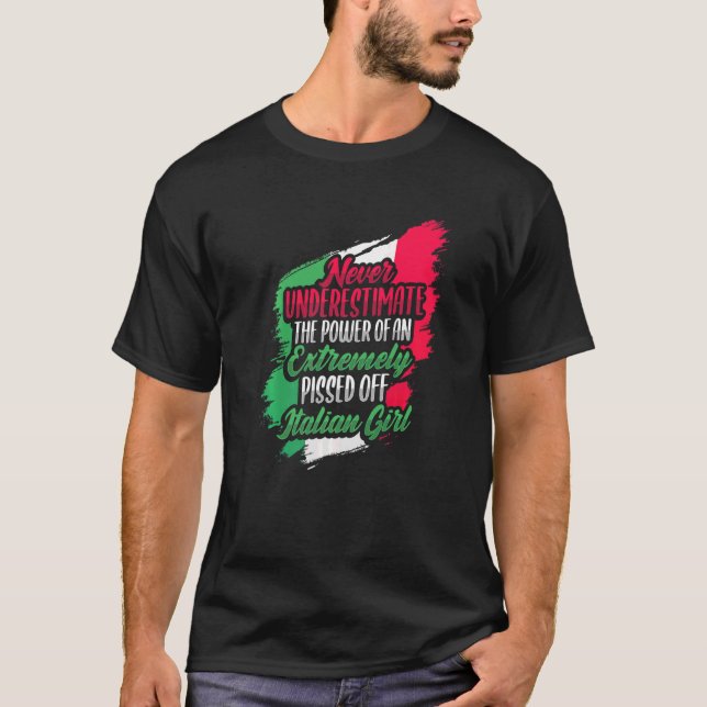 Camiseta Garota Italiana Para A Itália (Frente)