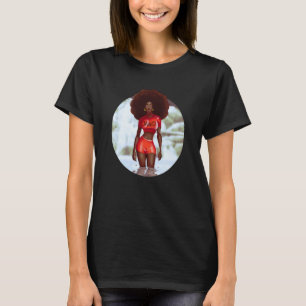 Camiseta Garota Jamaicana Caminhando Na Água Garota Jamaica