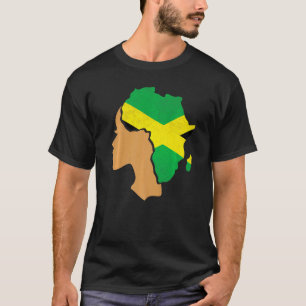 Camiseta Garota Jamaicana Orgulhosa Mulheres Jamaica Vintag