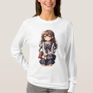 Camiseta Garota japonesa da escola de animação