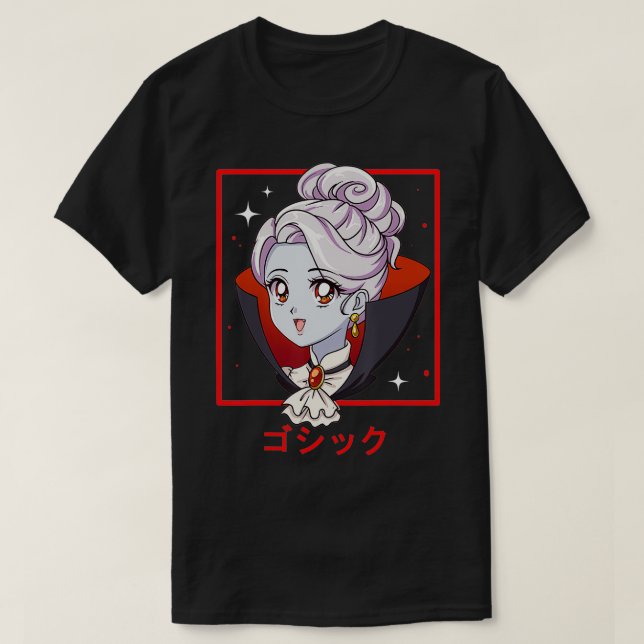 Camiseta Garota japonesa Mau Manga Pastel Menher (Frente do Design)