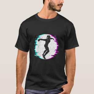 Camiseta Garota Jogadora de Disco Jogando Via e Atento de C