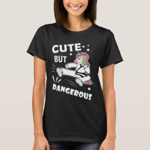 Camiseta Garota Karate Engraçada Dão-de-presente de anivers