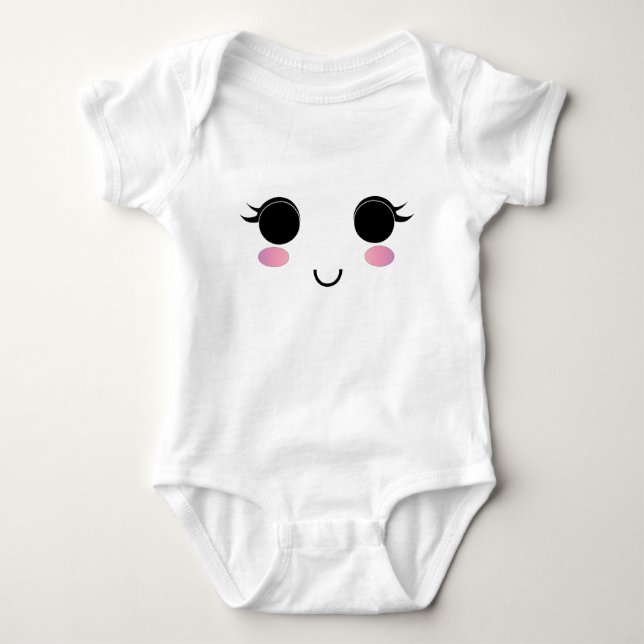 Camiseta Garota Kawaii Fofo Sorriso (Frente)