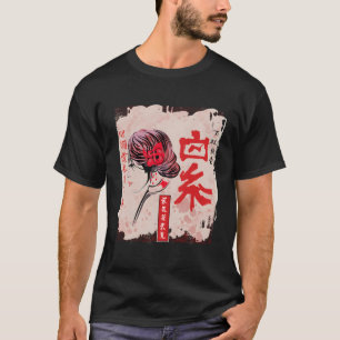 Camiseta Garota Kawaii Geisha Japonesa Em Kimono Japão Art 