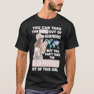 Camiseta Garota Legal da Cidade de Aix en Provence Aix en