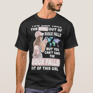 Camiseta Garota legal da cidade de Sioux Falls - Queda Orgu