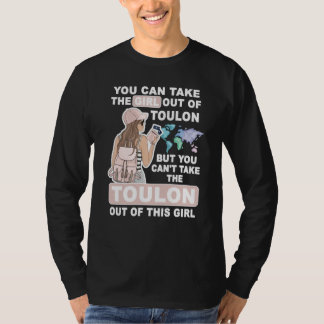 Camiseta Garota Legal da Cidade de Toulon Garota Orgulhosa 