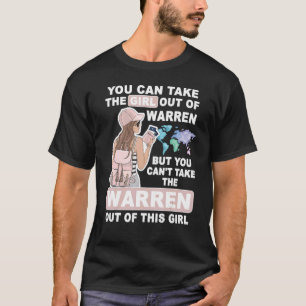 Camiseta Garota Legal da Cidade de Warren Orgulhosa Garot