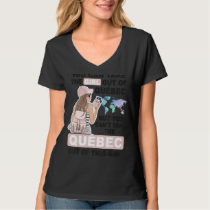 Camiseta Garota Legal de Quebec Orgulhosa de Cidade de Queb