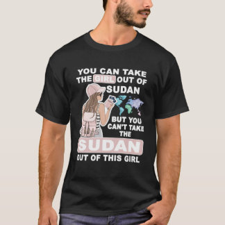 Camiseta Garota Legal do Sudão Garota do Sudão Orgulhosa