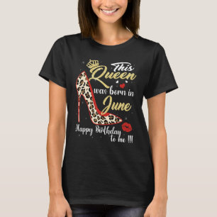 Camiseta Garota Leopardo Alto Salto Esta Rainha Estava Nasc