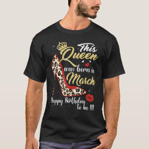 Camiseta Garota Leopardo Alto Salto Esta Rainha Estava Nasc