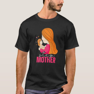 Camiseta Garota-Mãe-De-Stepmama Dia de as mães Menino Mãe M