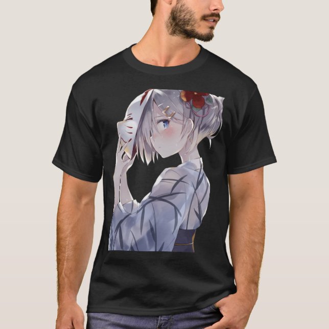 Camiseta Garota Máscara de Raposa (Frente)