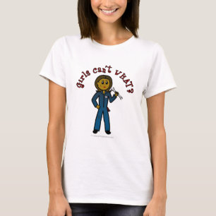 Camiseta Garota Mecânica Escura