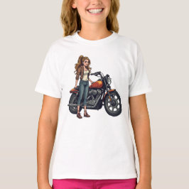 Camiseta Garota Motociclista