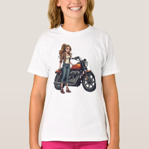 Camiseta Garota Motociclista