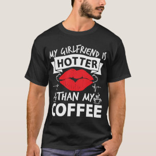 Camiseta Garota namorada de café roupas