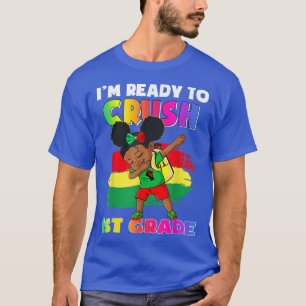 Camiseta Garota Negra Bonita Dabbing Estou Pronta Para Esma