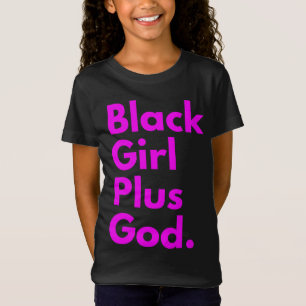 CAMISETA GAROTA NEGRA MAIS DEUS