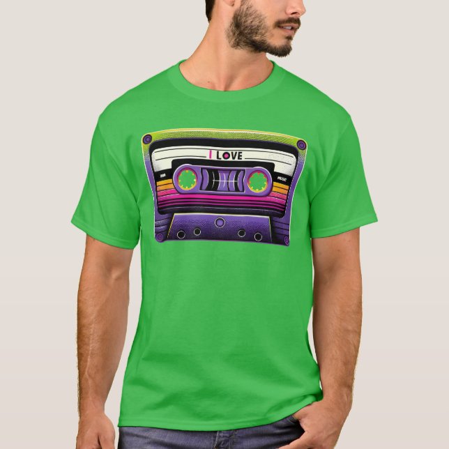 Camiseta garota Neon Retro Mitape (Frente)