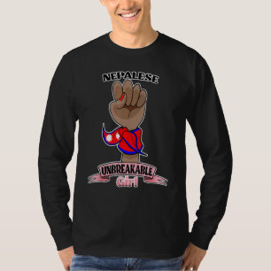 Camiseta Garota Nepalesa Inquebrantável I Patrimônio Nepalê
