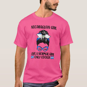 Camiseta Garota Nicaraguense Como Uma Garota Normal Só Que