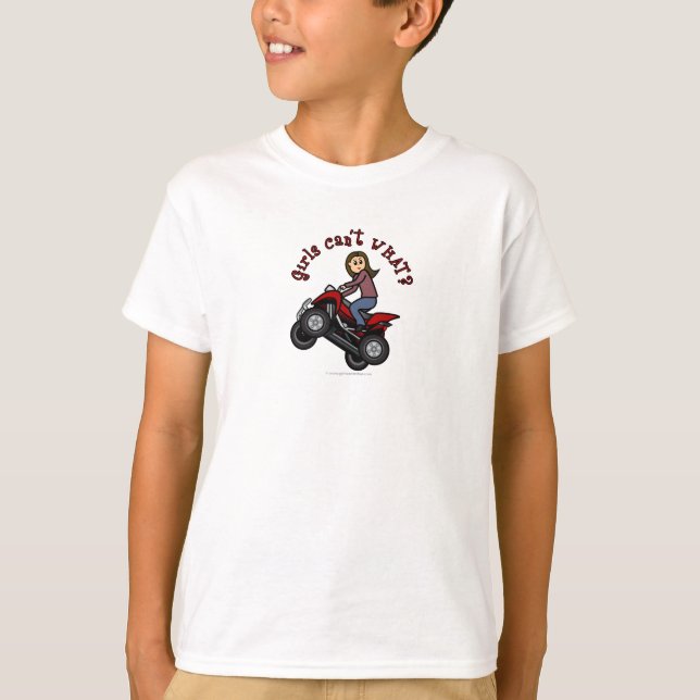 Camiseta Garota no Red Four Wheeler (Frente)