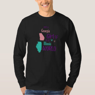 Camiseta Garota orgulhosa Apenas uma garota da Geórgia num