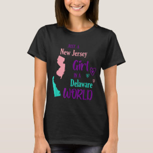 Camiseta Garota Orgulhosa Apenas Uma Garota De Nova Jersey