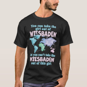 Camiseta Garota Orgulhosa Da Deslocalização De Wiesbaden De