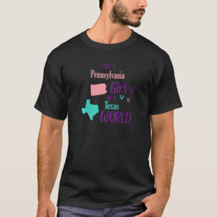 Camiseta Garota orgulhosa Design Apenas uma garota da Pensi