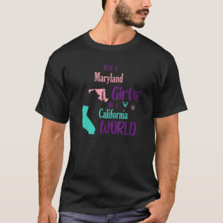 Camiseta Garota orgulhosa Design Apenas uma garota de Maryl