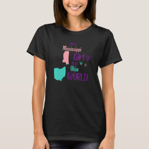 Camiseta Garota orgulhosa é apenas uma menina Mississippi e