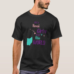 Camiseta Garota orgulhosa só uma garota havaiana em um mund