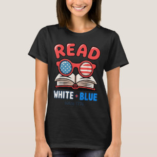 Camiseta Garota Patriótica Livresca Design 4 de Julho