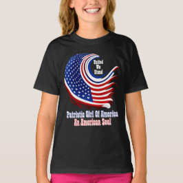 Camiseta Garota Patriótica Simplesmente Inspirada da Améric
