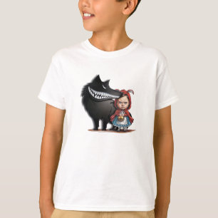 Camiseta Garota Pequena e o Lobo Amigo