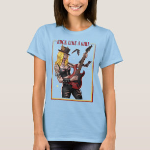 Camiseta Garota Poderosa Rock – Toque como uma Garota